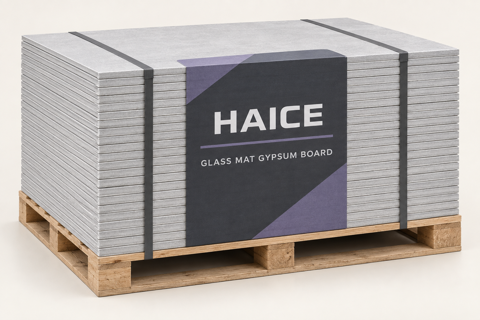 Palletized high-strength glass-fiber faced gypsum board product
