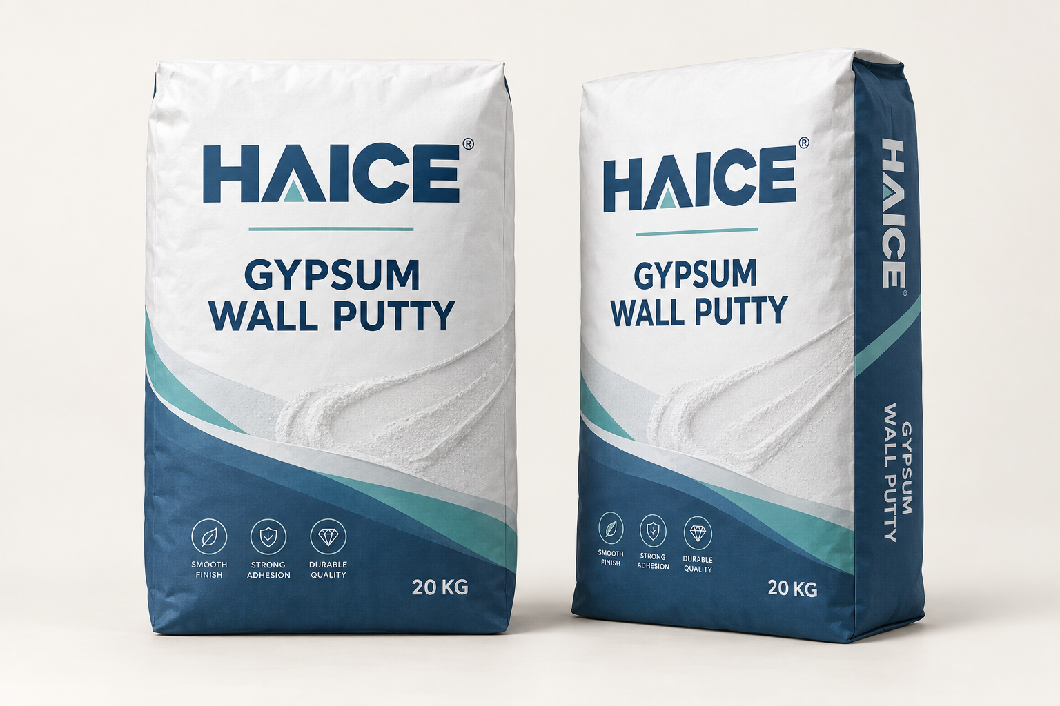 Gypsum wall putty and fine finishing material