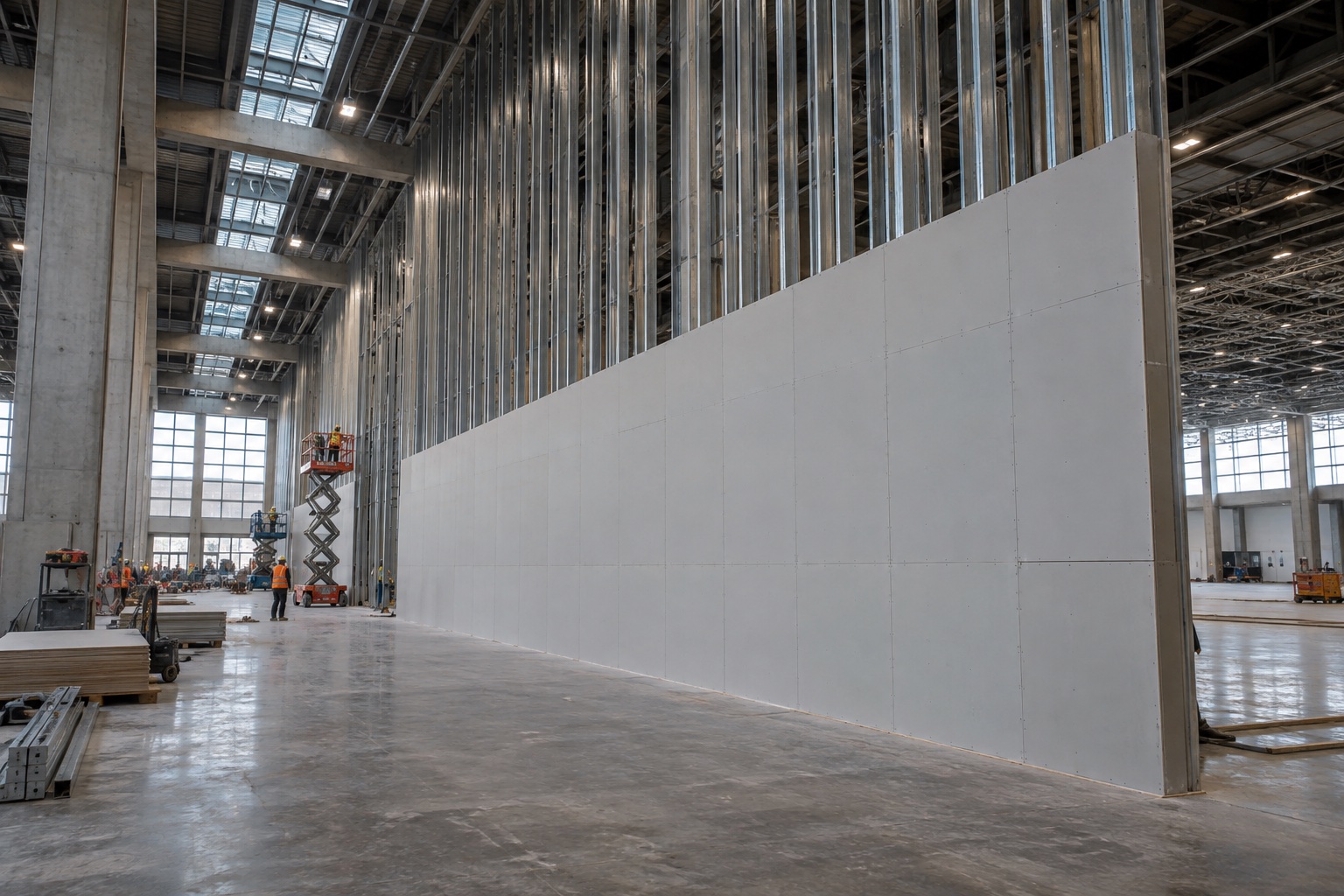 High-wall and high-impact partitions